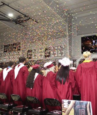 Martins Mill High School Class of 2026 Graduates celebrate their accomplishment at the conclusion of the MMHS Class of 2026 Graduation Ceremony May 21 at O’Neal Weaver Gymnasium. Photos by David Barber