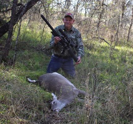 Luke used his ‘Tex Rex’ 51-caliber air rifle this week on a couple of hunts that he details in this week’s column. Courtesy photo