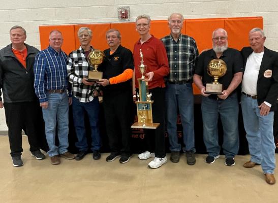 The Grand Saline Indians turned back the clock on Tuesday night, recognizing members of the program’s 1973 State Finalist team in a special ceremony before the start of the varsity boys game. Photo courtesy of Grand Saline ISD