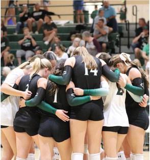 The Canton Eaglettes came out on top in three straight sets winning 25-19, 25-22, and 25-9 against Mabank. Courtesy photo