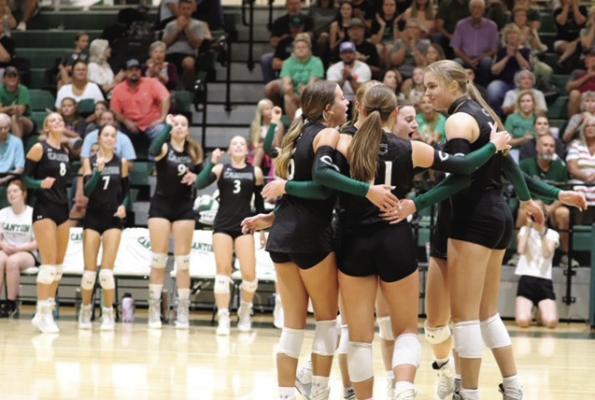 The Canton Eaglettes improved their volleyball record to 23-9 with recent victories over Brownsboro and Van. Canton visited Cumberland Academy Oct. 3. Courtesy photo