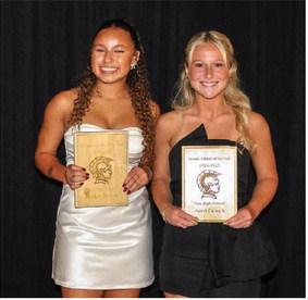 Kaelyn Harvey and Averi Crouch were named as the Female Athletes of the Year during the annual Van High School All-Sports Banquet May 12 at the VHS Cafetorium. Photos by Jillian Veader, V8R Photography