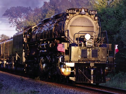 Union Pacific Railroad’s legendary locomotive, Big Boy No. 4014, came through Van Zandt County late in the day Sept. 17. The train tour, known as the Heartland of America Tour, has covered three dozen communities across 10 states this fall. The train came through VZC Sept. 17 after it left Texarkana, Arkansas at 9 a.m. It was scheduled to arrive in Big Sandy for a stop at 1 p.m. before continuing toward VZC. Additional photos on 7B. Photo by Tomas Mendez Jr./Toader Customs