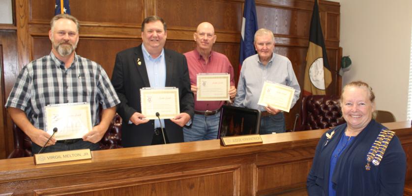 Proclamations approved by Commissioners