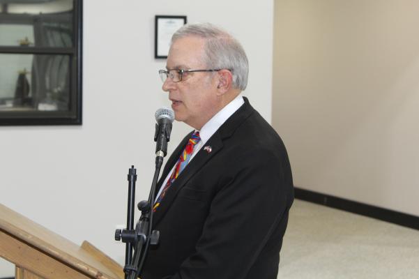 Van Zandt County Judge Andy Reese updated the Van City Council during its regular monthly meeting June 13 regarding FEMA assistance in Van Zandt County. Reese also discussed the planned start of the new VZC emergency radio broadcast system set for January 2025. Photo by David Barber
