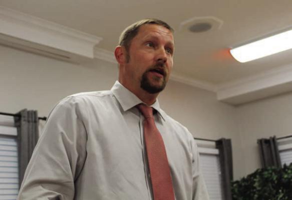 Van ISD Director of Special Education/Special Programs Richard Pride updated the Van School Board during its regular monthly meeting March 25 regarding preparations for the annual Vandal Victory Day scheduled for Wednesday, April 24 at Van’s Memorial Stadium. Photo by David Barber