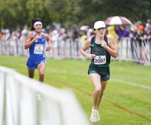 Canton standout Miguel Arce clocked a time of 16:22.6 in less than ideal conditions at the Class 4A State Cross Country Meet last week, finishing ninth overall out of 149 competing runners. Courtesy photo