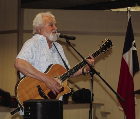 Main Street Baptist Church of Grand Saline Pastor David Crain led in the musical entertainment and presented an inspiring message April 10 during the Quarterly Grand Saline Chamber of Commerce Luncheon at the Grand Saline Chamber Pavilion. Story on 9A. Photo by David Barber