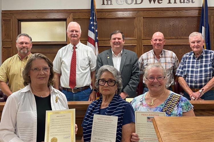Three proclamations were approved by the VZC Commissioners Court, including John Meeks Day, Constitution Week and Star Spangled Banner Day. Courtesy photo