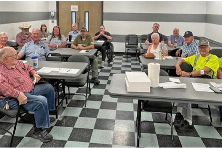 Several members and guests were in attendance Sept. 23 for a training session hosted by the Van Zandt County Precinct Watch Program (PWP) at the VZC Sheriff’s Office. Among the guests in attendance was VZC Pct. 1 Constable Tommy Monk. Photo by Tim Ball