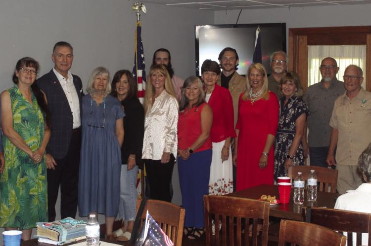 A swearing-in ceremony for the Van Zandt County Republican Party Precinct Chairs was held July 7 at the Van Zandt Country Club in Canton. Among those in attendance were VZC Republican Party Chairman Tom Duke, Texas District 2 State Senator Bob Hall, and Texas District 2 State Representative Brent Money. The swearing-in ceremony highlighted the VZC Republican Party Executive Committee Organizational Meeting that took place. Photos by David Barber