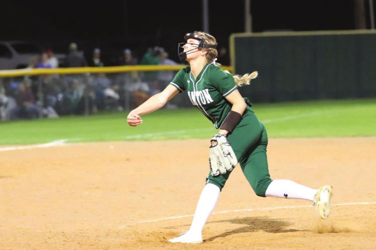 Jaycee Bullard continued what has been a dominant season on the mound with back-to-back shutout wins last week. The Eaglette righty allowed five hits and no earned runs against Van before no-hitting Brownsboro two nights later. Photo by Lianna Reid