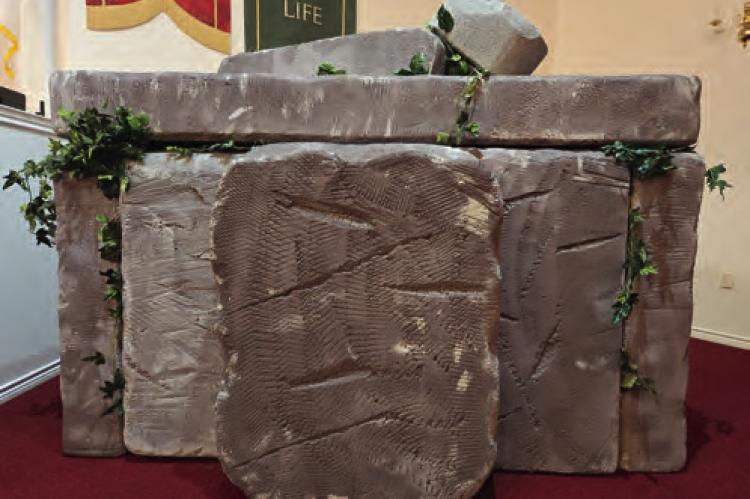 The Easter Sunday Worship Service (March 31) at Bright Star Baptist Church located at 6833 FM 1395, Wills Point, will begin at 10:45 a.m. with a life-size tomb on display in the sanctuary. Attendees are welcome to take family pictures in front of the tomb. Courtesy photo